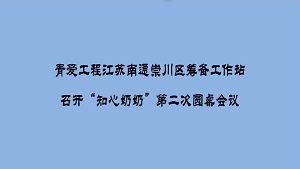 青爱工程江苏南通崇川区筹备工作站召开“知心奶奶”第二次圆桌会议