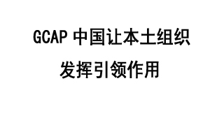 [本报]GCAP中国：让本土组织发挥引领作用