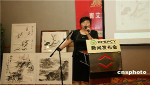 [中国新闻网]青艾工程慈善晚会捐赠品展示会的报道