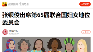 【搜狐网】张银俊出席第65届联合国妇女地位委员会